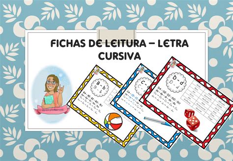 Fichas De Leitura Letra Cursiva
