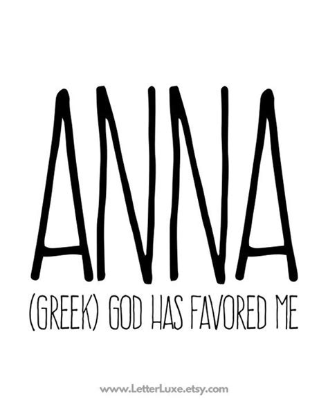 Anna Name Meaning Art Anna T Printable Birthday Party T
