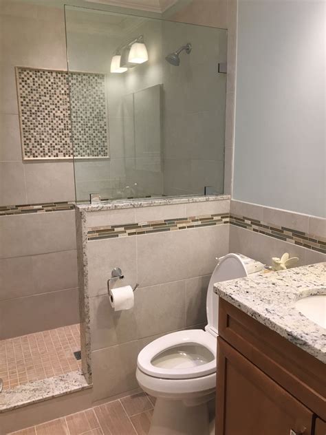With that being said, most people would love to have a nice walk in shower of their own. Master Bathroom with glass installed for walk in shower ...