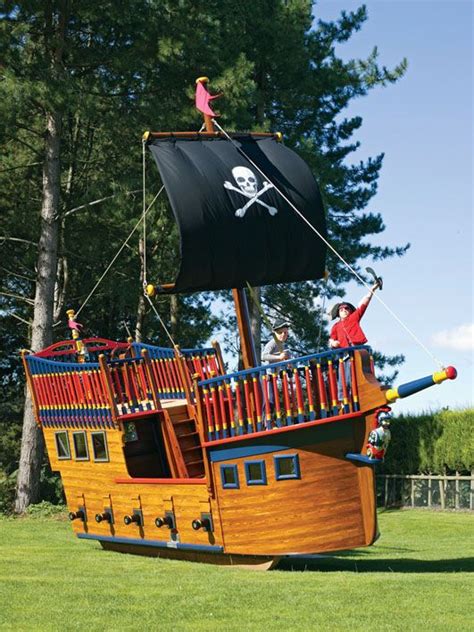 Miniature Play Pirate Ship Flights Of Fantasy Play Houses Pirate