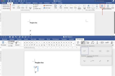3 Cara Membuat Pangkat Di Word Bisa Atas Dan Bawah