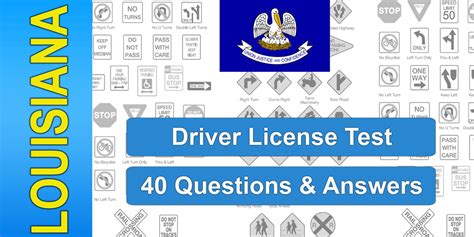 Louisiana Omv Drivers License Test The Numbers