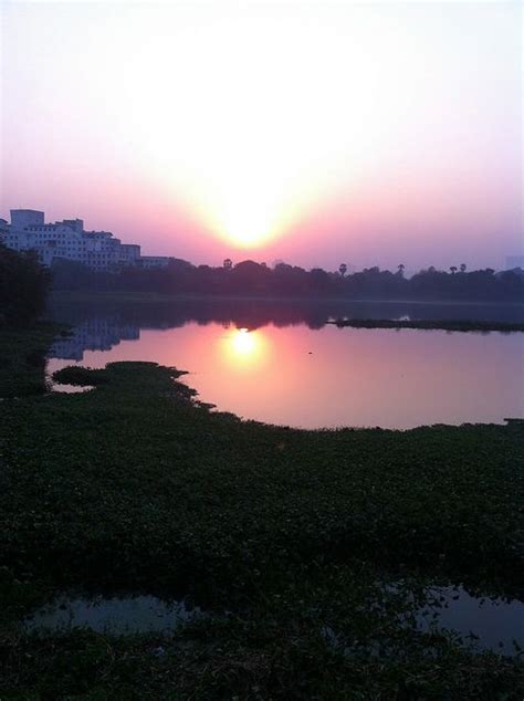 Powai Lake Mumbai At Sunrise Iphone Nofilter Beautiful Lakes