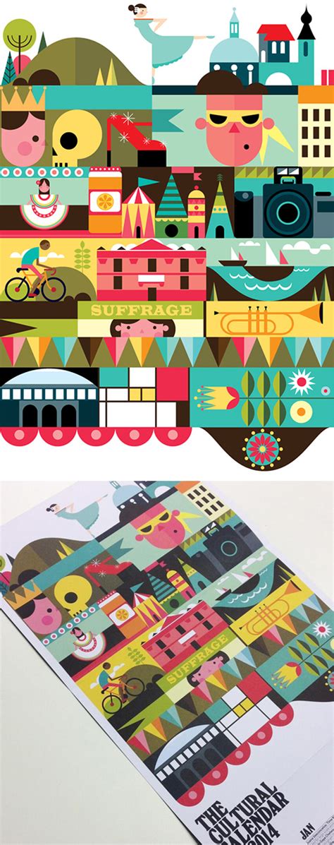 Patrick Hruby Cultural Calendar Synergy Art Illustration Agency