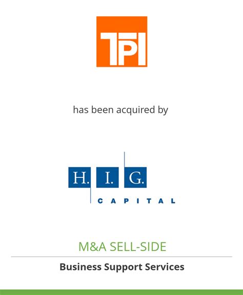 Team Products International Inc Has Been Acquired By Hig Capital