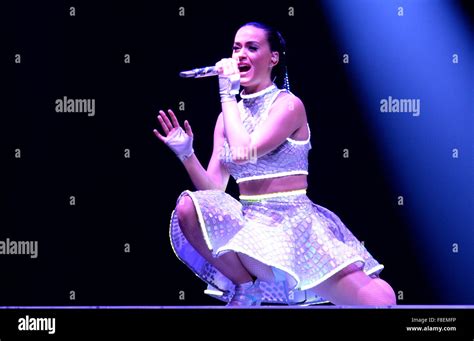 Prague Czech Republic 23rd Feb 2015 Us Pop Star Katy Perry Performs