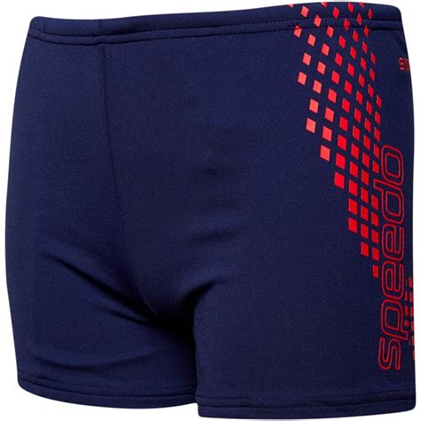 Buy Speedo Junior Boys Essentials Placement Allover Aqua Shorts Navyred