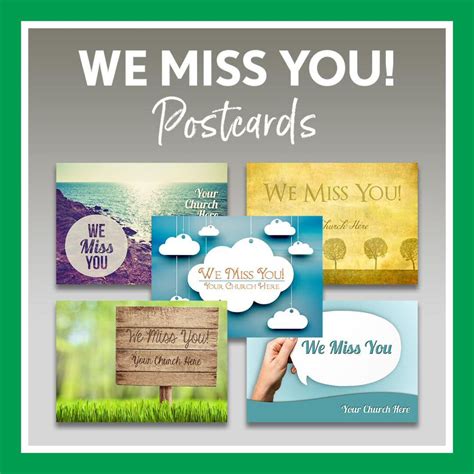 We Miss You Postcards Equip Ministry Resources