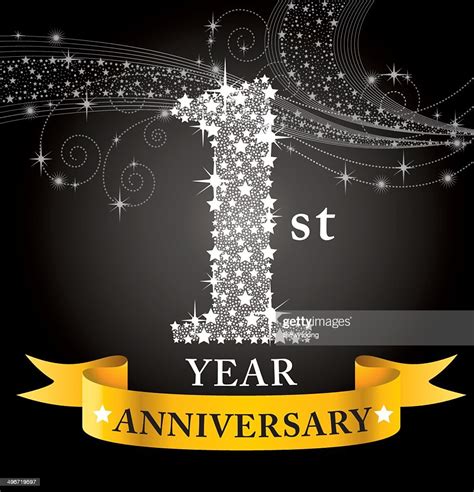 1st Anniversary Vector Art Getty Images