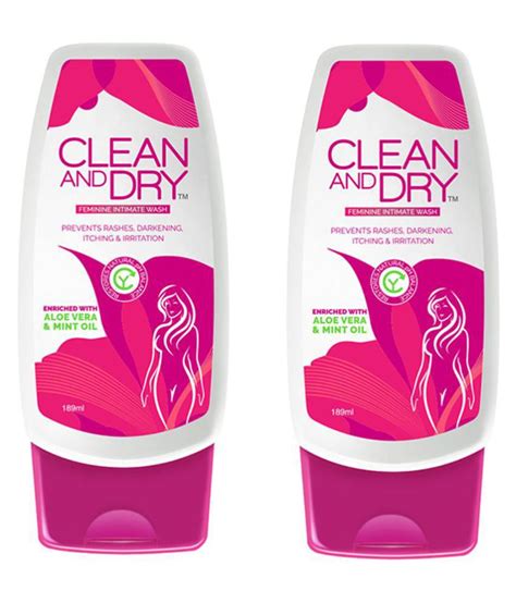 Clean And Dry Feminine Hygiene Wash Intimate Cleansing Liquid 189 Ml Pack Of 2 Buy Clean And