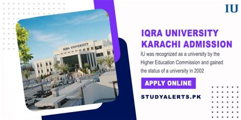 Iqra University Karachi Admission 2024 Last Date Fee