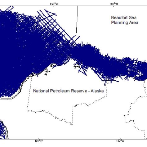 9 2 D Seismic Survey Lines Shot In The Chukchi Sea And Beaufort Sea