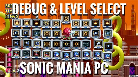 Sonic Mania How To Unlock Debug Mode And Level Select On Pc Guide With