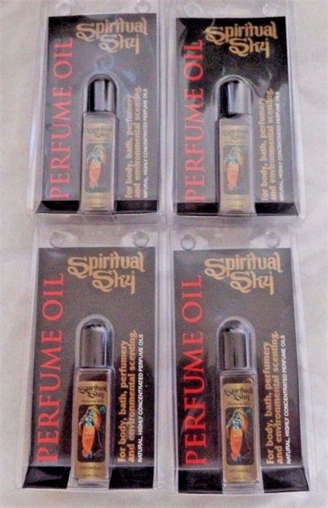 4 Pack Spiritual Sky Oil Patchouli Scented Oil 60s Hippy Perfume