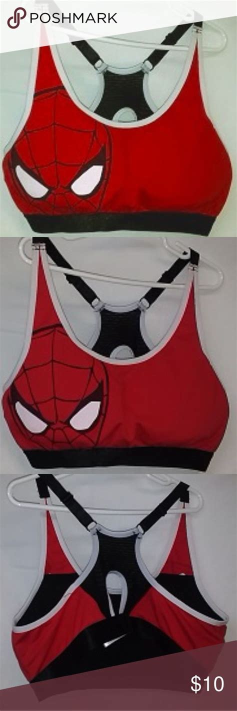 spiderman marvel sports bra womens l limited red sz l from marvel limited edition womens