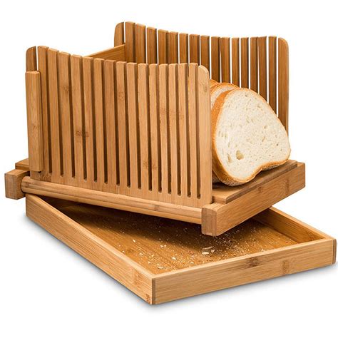 By diygw on october 28, 2015. Bamboo Bread Slicer with Cutting Board Foldable Adjustable Bread Slicer For Homemade Bread Loaf ...