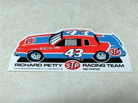 Vintage Richard Petty Stp Race Cars Nascar Racing Decals Stickers Ur