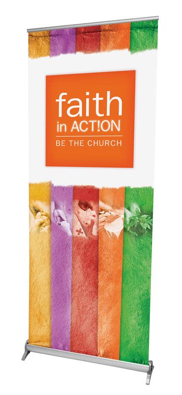 Faith In Action Banner Church Banners Outreach Marketing