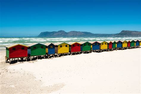 Colorful Beach Huts Colorful Beach Huts At Muizenberg Near Cape Town