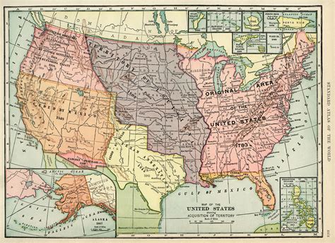 Acquisition Map Of United States ~ Free Graphic Old