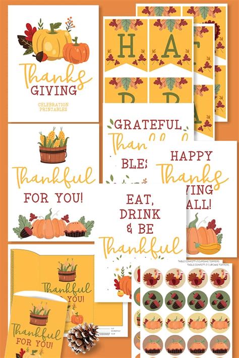 Thanksgiving Party Decorations Printables Single Girls Diy