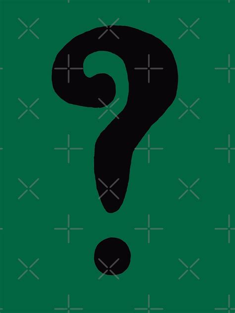The Riddler Question Mark T Shirt For Sale By Eccentrics Redbubble
