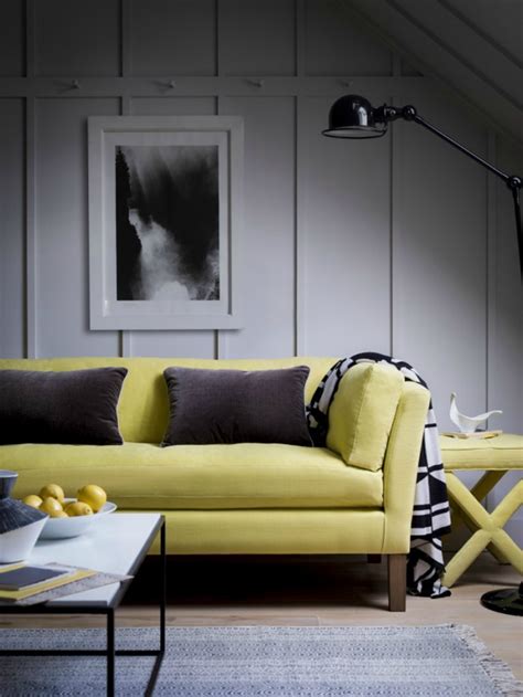 reasons    yellow sofa   living room set modern