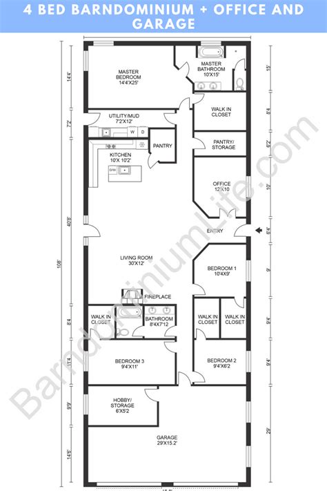 Rv Barndominium Floor Plans Floorplans Click Sexiz Pix