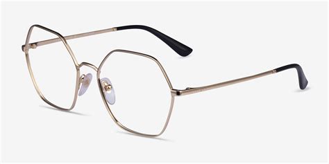 Vogue Eyewear Vo4226 Geometric Pale Gold Frame Eyeglasses Eyebuydirect Canada