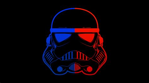 2560x1440 Stormtrooper Blue Red Mask Minimal 8k 1440p