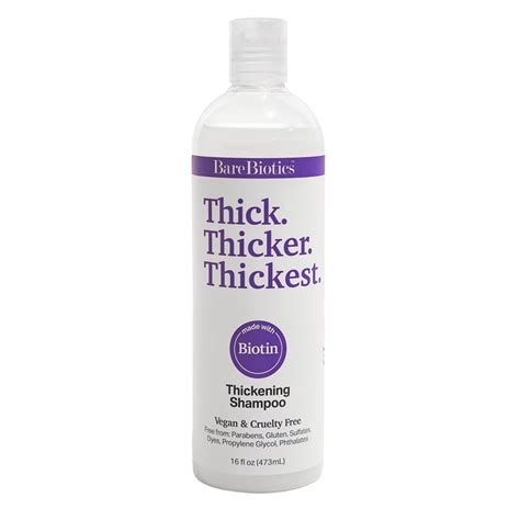 Bare Biotics Thick Thicker Thickest Thickening Shampoo 16 Fl Ounces