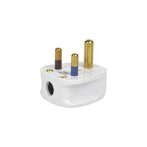 Fius teras hidup (l) teras neutral (n) teras bumi (e). 5A Round 3 Pin Plug