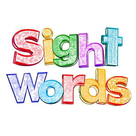 Sight Word Clip Art Black And White