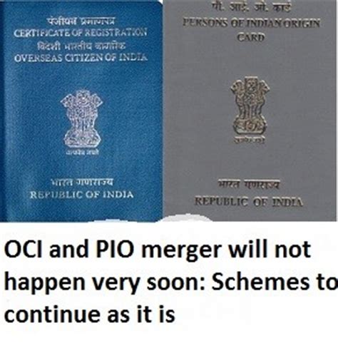 All pio cards including the handwritten ones are acceptable to indian immigration authorities at all airports until december 2021, in compliance with the extended deadline for the conversion of pio. No changes to OCI and PIO at present, merger not likely to happen very soon