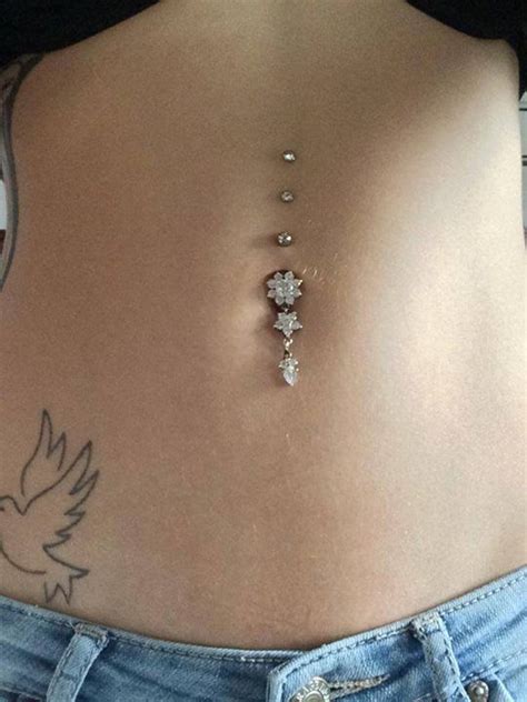 Body Piercing Jewellery Unique Belly Button Navel Piercing Dangle Surface Dermal Anchor