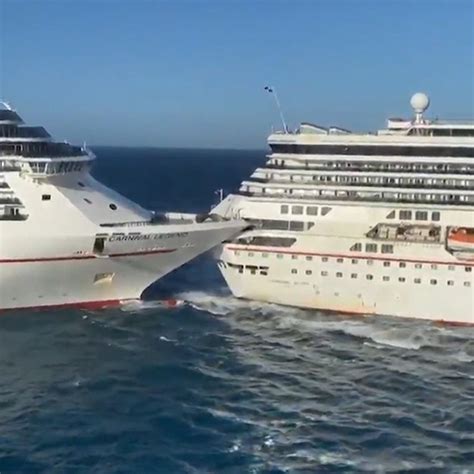 Flipboard Carnival Cruise Ships Collide As Passengers Yell About Getting Video