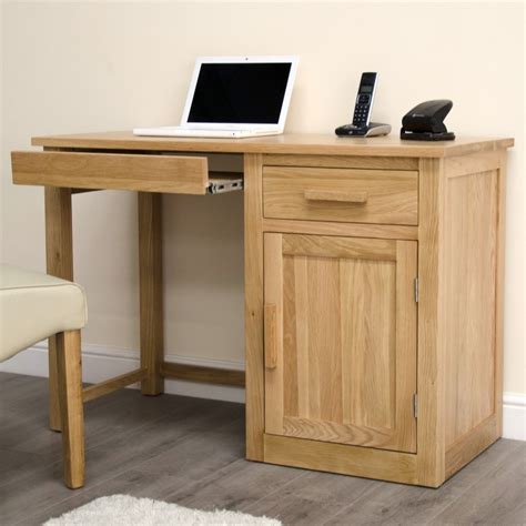 Arden Solid Oak Furniture Small Computer Desk Home Office