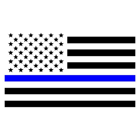 Thin Blue Line American Flag Law Enforcement Car Window Etsy