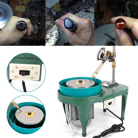 Gem Faceting Machine 2800rpm Gemstone Grinding Jewelry Lapidary Cutting