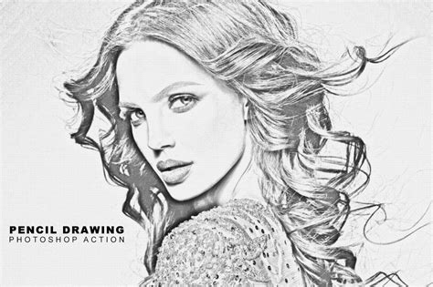 Pencil Drawing Photoshop Action By Teewinkle