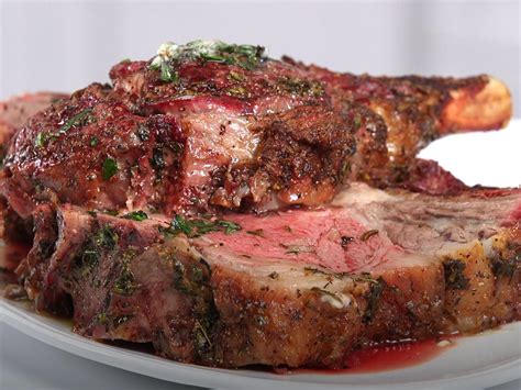 This herb and garlic crusted prime rib is unbelievably easy to make and is sure to wow your dinner guests! Chef Ray Lampe's Herbed Up Prime Rib Recipe | MyRecipes