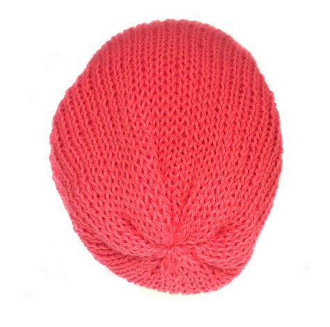 Coral Pink Cotton Beanie Hat Handmade With 100 Soft Cotton Etsy