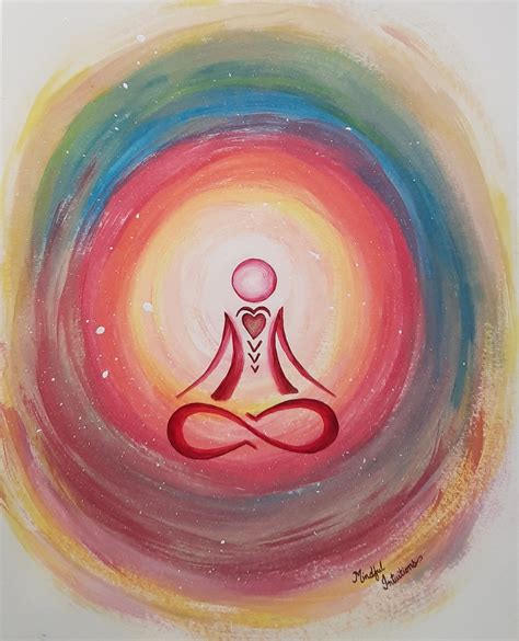 Original Art Mindful YOU Peaceful YOU Mindful Intuitions