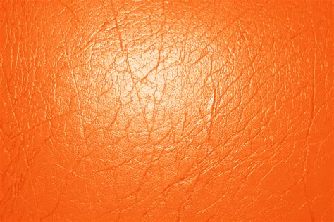 Bright Orange Leather Texture Picture Free Photograph Photos Public Domain