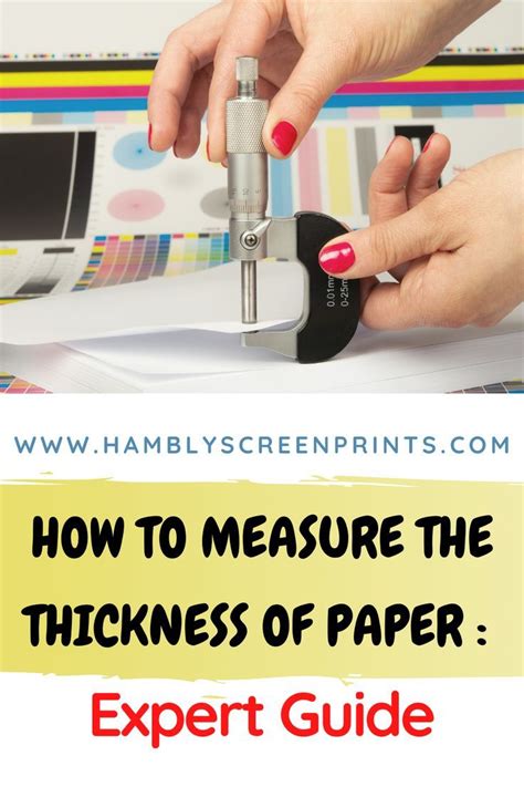 How To Measure The Thickness Of Paper Expert Guide In 2020 Paper