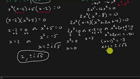 College Algebra Miscellaneous Equations Youtube
