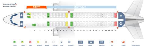 Seat Map Embraer Erj 190 American Airlines Best Seats In The Plane