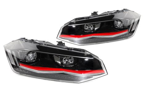 Led Headlights With Led Drl For Vw Polo Aw1 199400