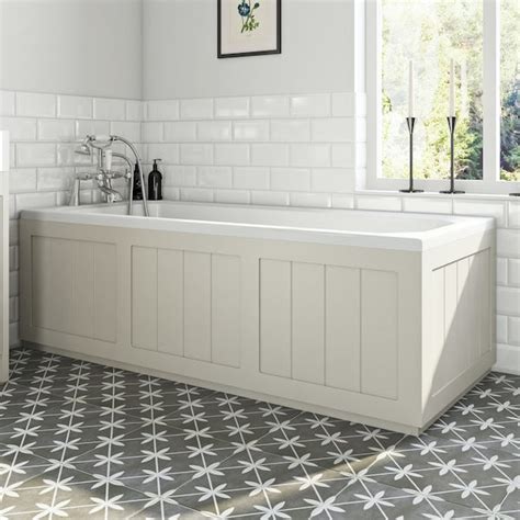 Orchard Dulwich Stone Ivory Wooden Bath Front Panel 1700mm