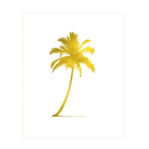 Gold Palm Tree Print By Goldbycafeink On Etsy
